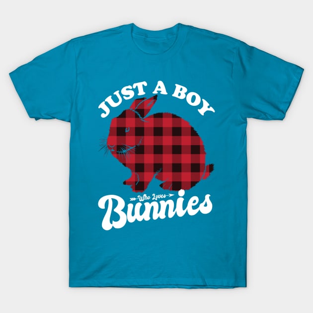 Just a boy who loves Bunnies T-Shirt by Eteefe